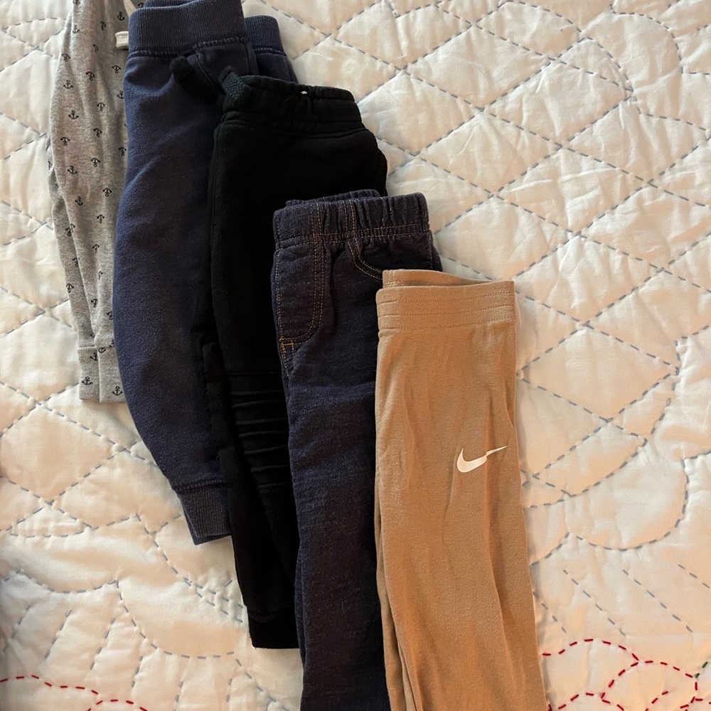 Kids Casual Bottoms - Black and Tan